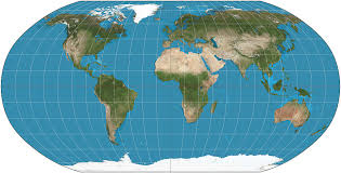 World map (Mercator projection)